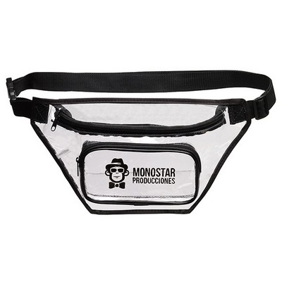 2-Zip Clear Fanny Pack | Stadium & Venue